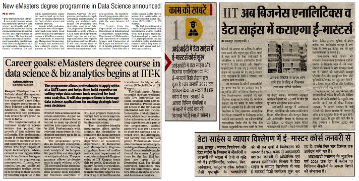 IIT Kanpur launches eMasters degree in Data Science & BA