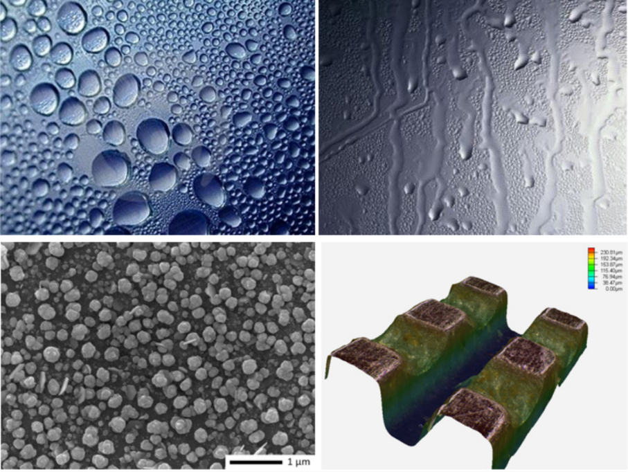 Dropwise Condensation of Water Vapor Over Patterned Surfaces