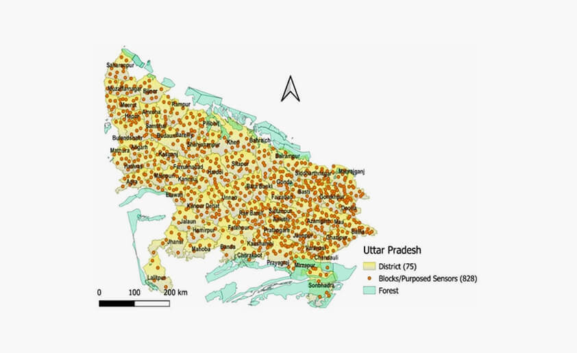 Ambient air quality Monitoring over Rural areas using Indigenous Technology (AMRIT)